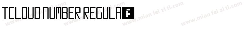 TCloud Number regula字体转换